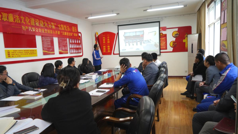 汽貿(mào)公司黨支部舉辦“從新中國成立75周年歷程中汲取廉潔文化建設強大力量”主題黨日、團日活動